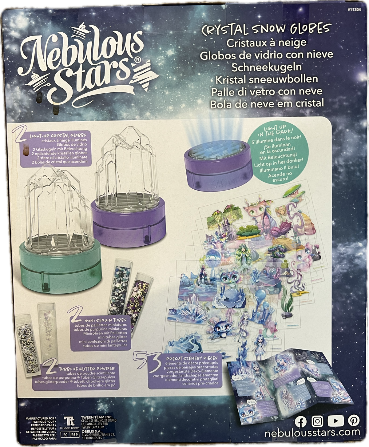 Nebulous Stars – Crystal Snow Globes