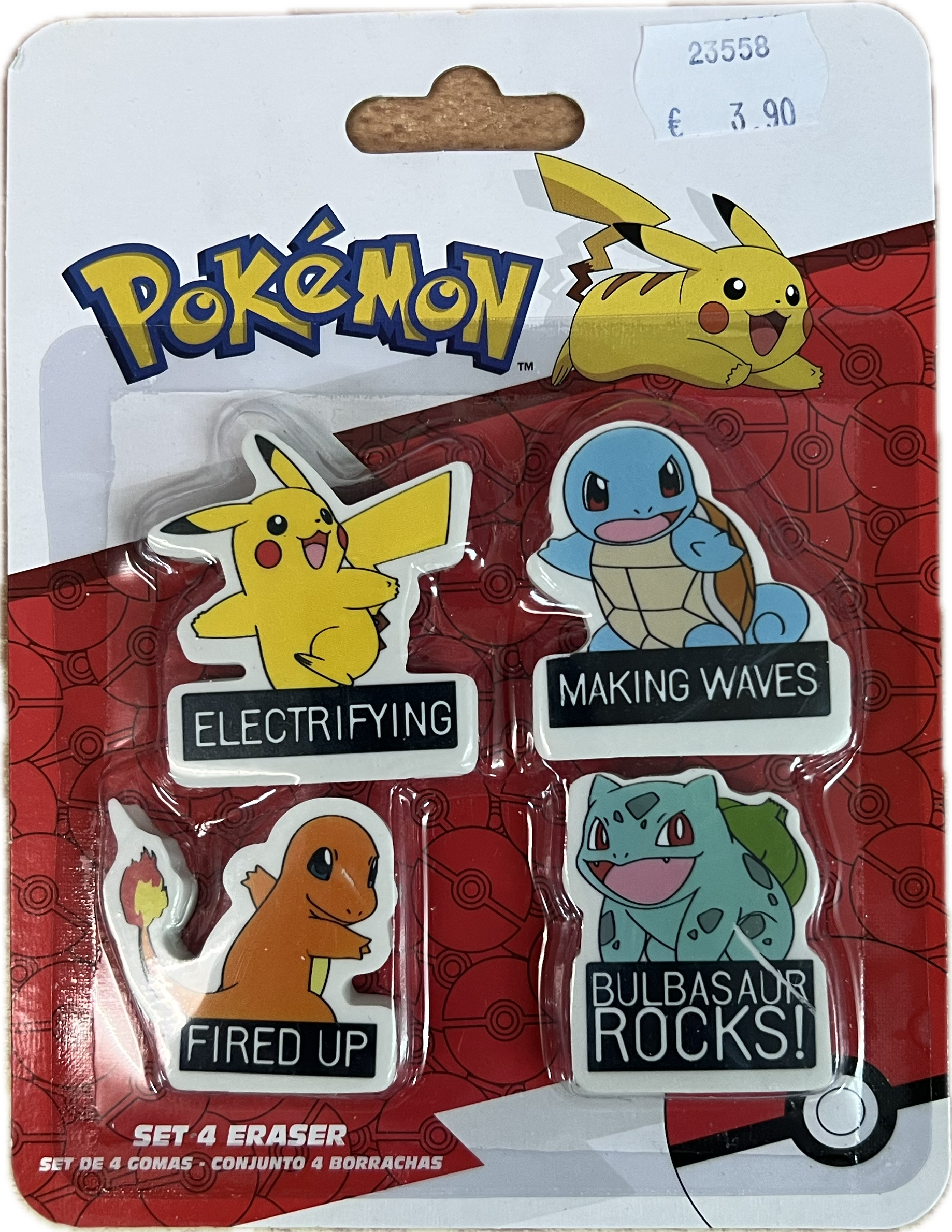 Pokemon Radiergummi-Set
