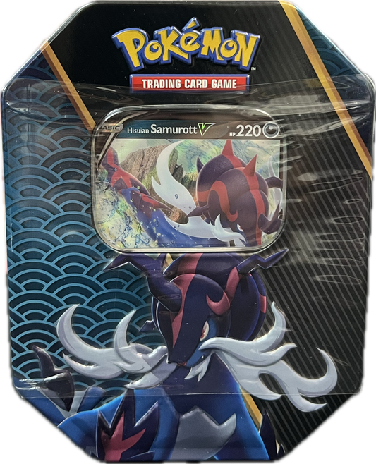 Pokemon TCG V Heroes Tin - Hisuan Samurott V Englisch