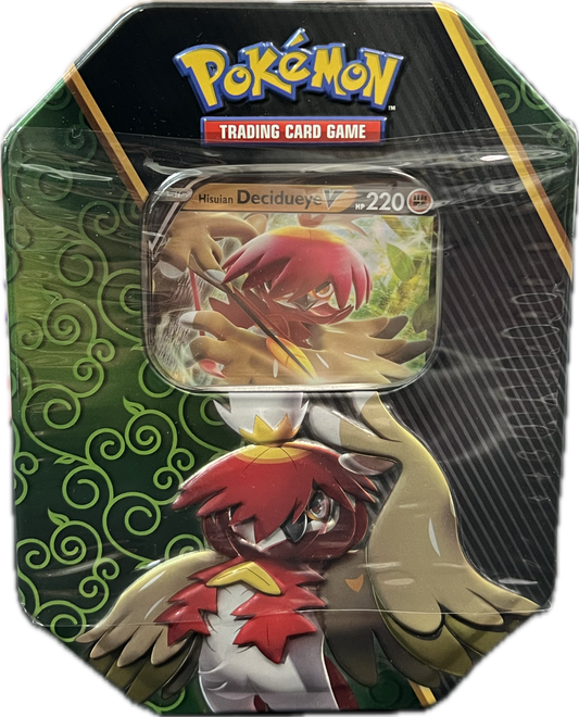 Pokemon TCG V Heroes Tin - Hisuan Decidueye V Englisch