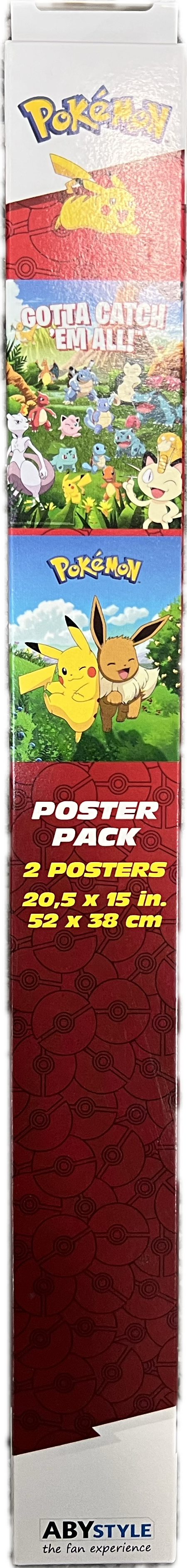 Pokemon 2x Poster Set 52 x 38cm