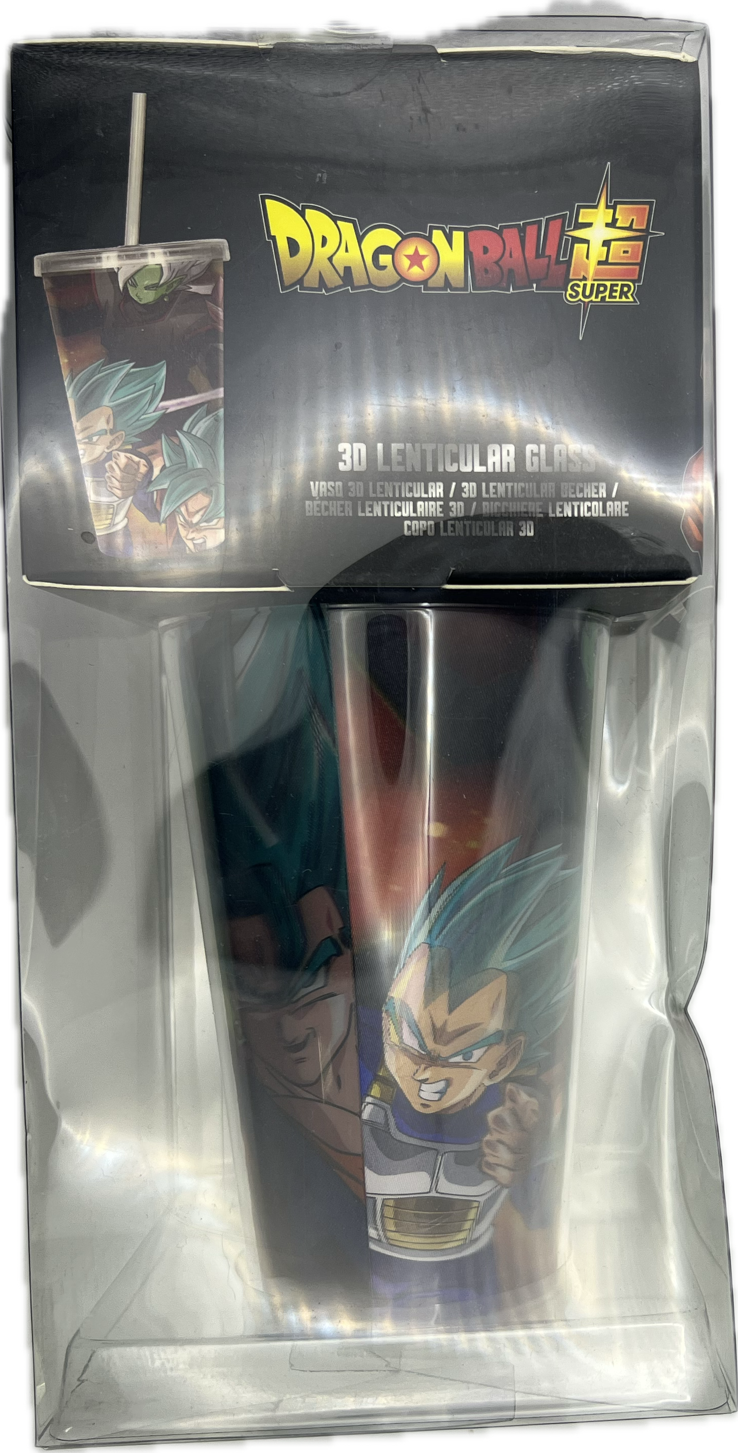 Vegeta Dragon Ball Becher mit Strohhalm