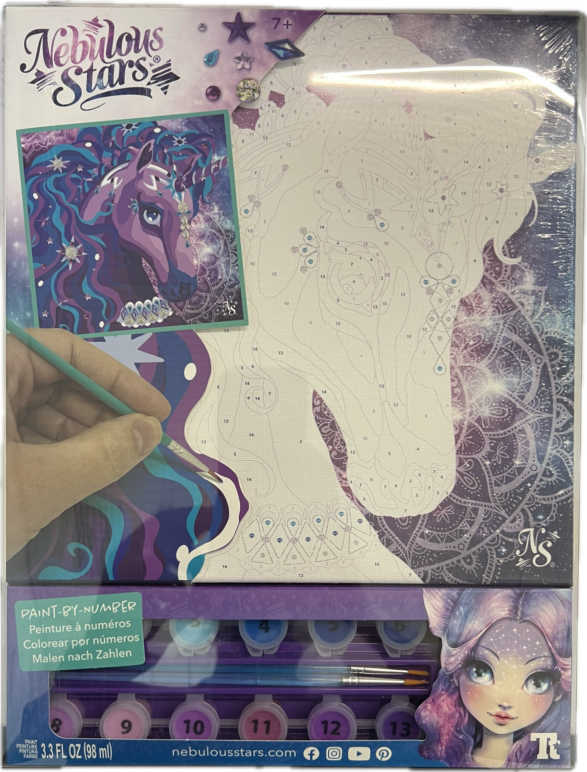 Nebulous Stars – Paint-by-Number on Canvas