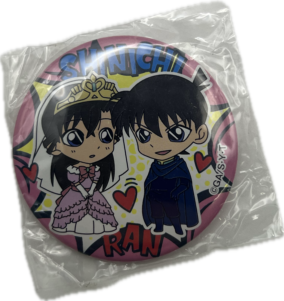 Ran Mori & Shinichi Kudo Button