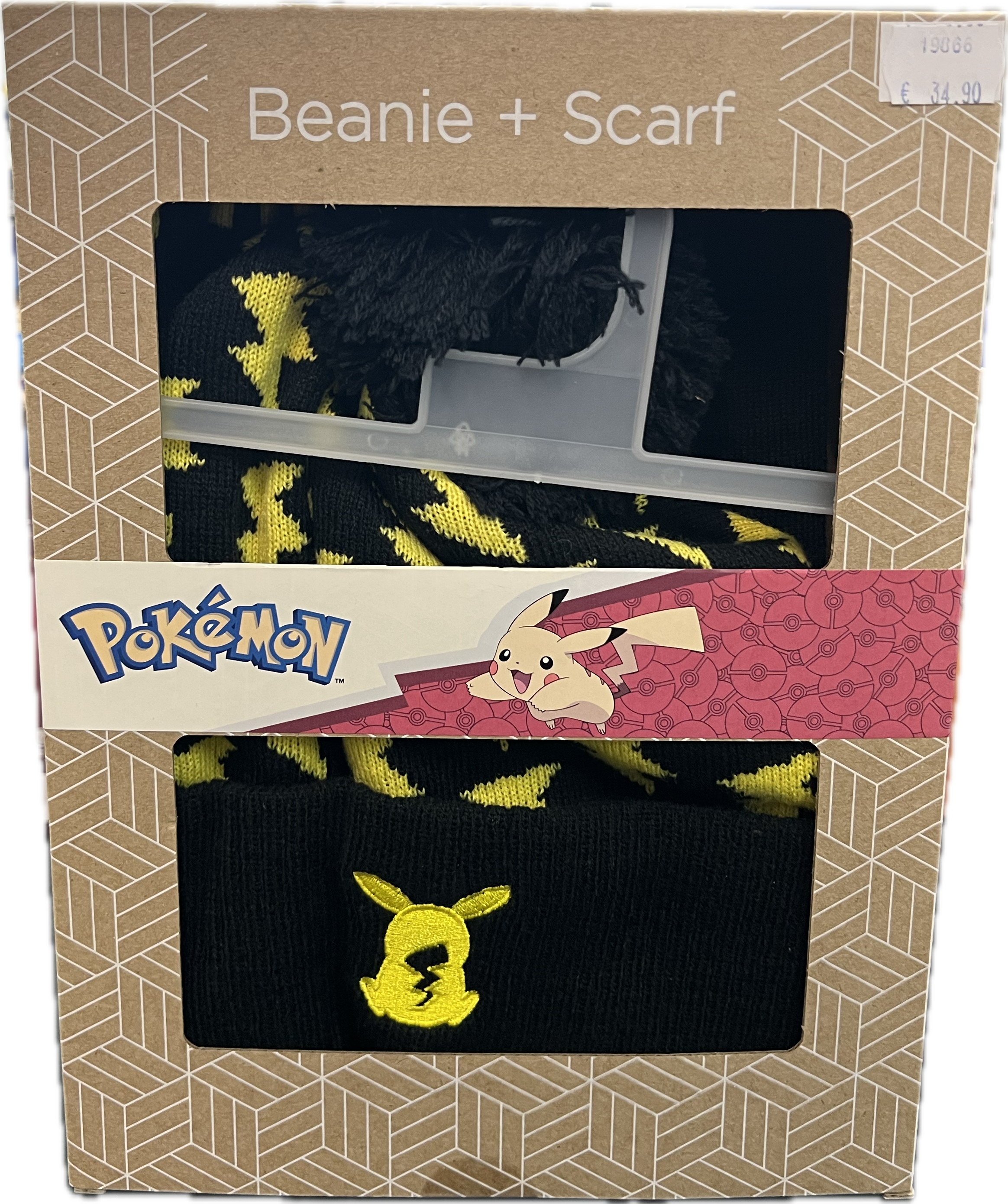 Pokemon Pikachu Schal + Mütze Set