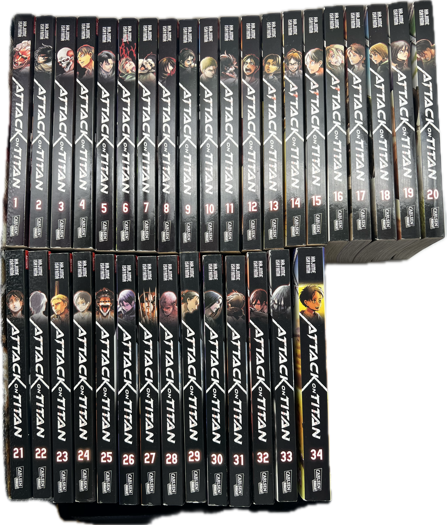 Attack on Titan 1-34 komplette Reihe