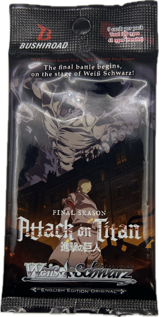 Weiß Schwarz TCG Booster Pack - Attack on Titan: Final Season Englisch