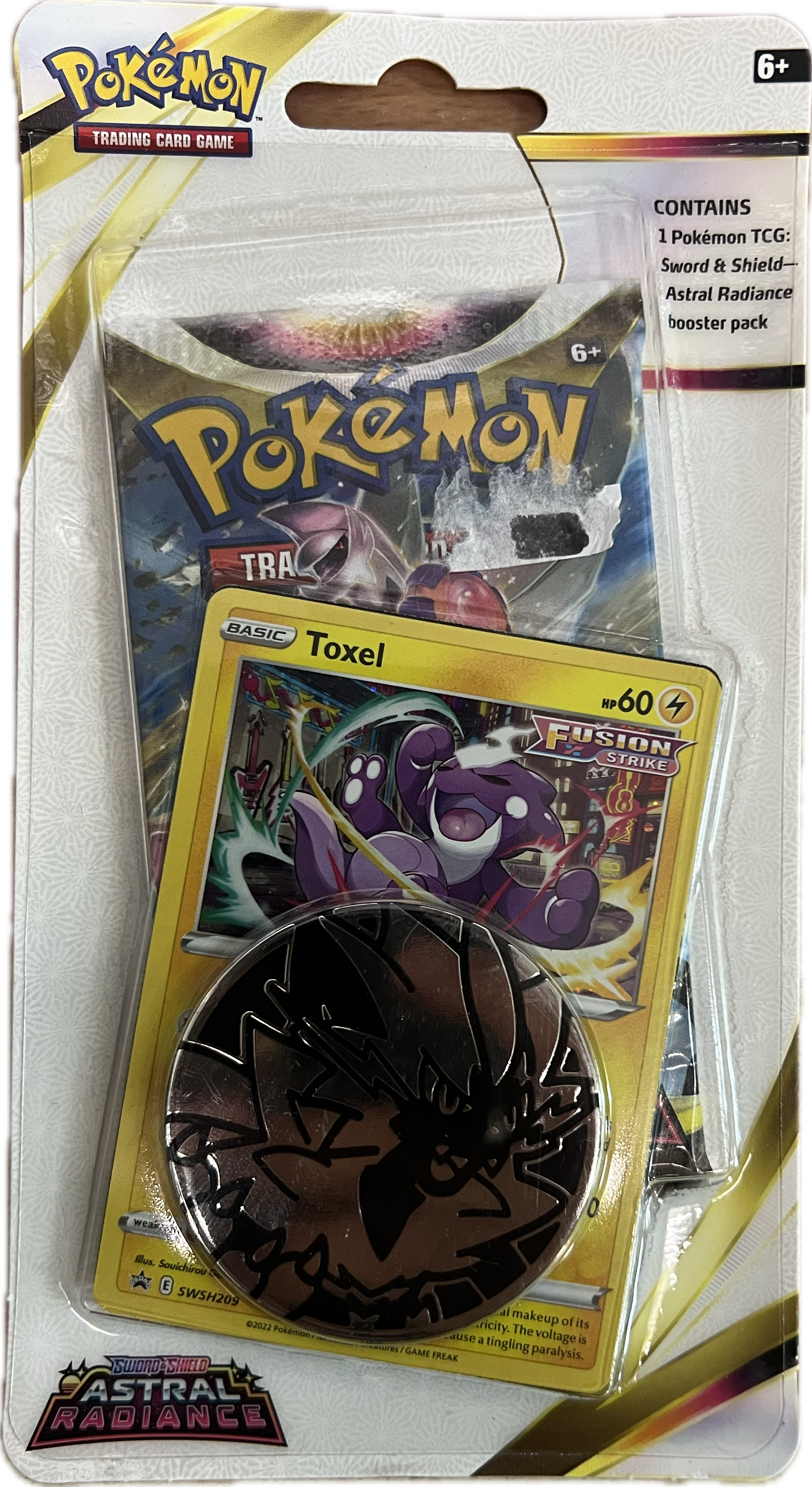 Pokemon TCG Blister Astral Radiance Checklane Toxel Englisch