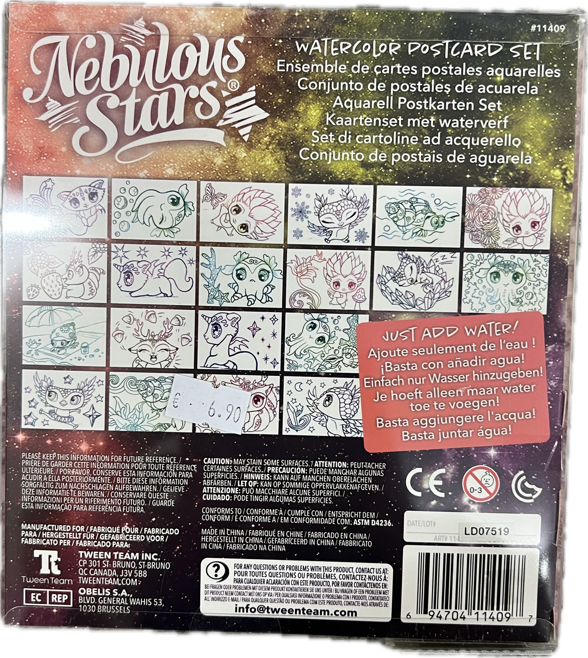 Nebulous Stars – Watercolor Postcard Set