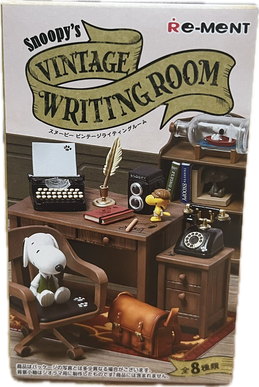 Snoopy Vintage Writing Room Miniature Set Blind Box