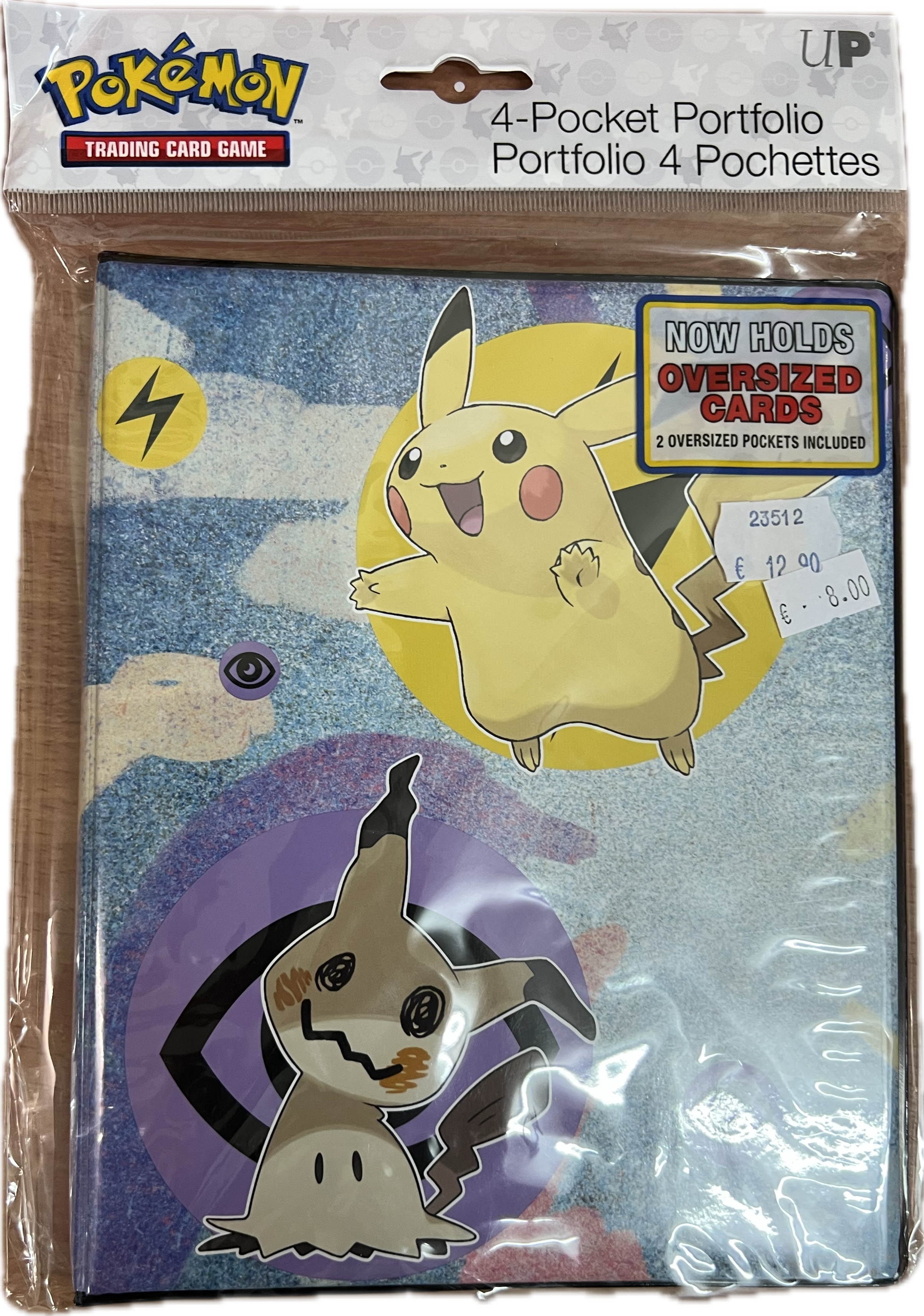 Pokemon Pikachu & Mimigma TCG 4-Pocket Portfolio