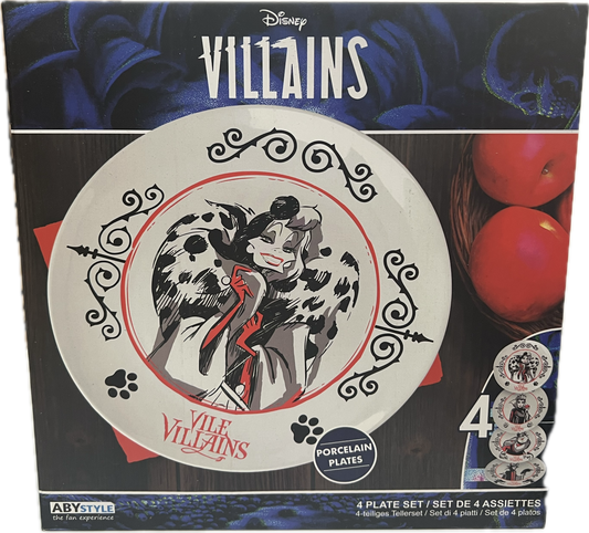 Disney Villains Teller-Set 4-teilig