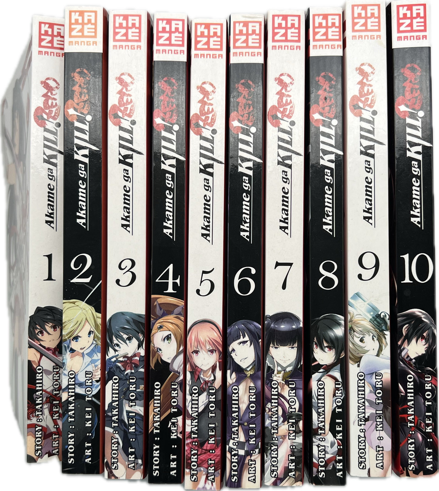 Akame Ga Kill Zero 1-10 komplette Reihe