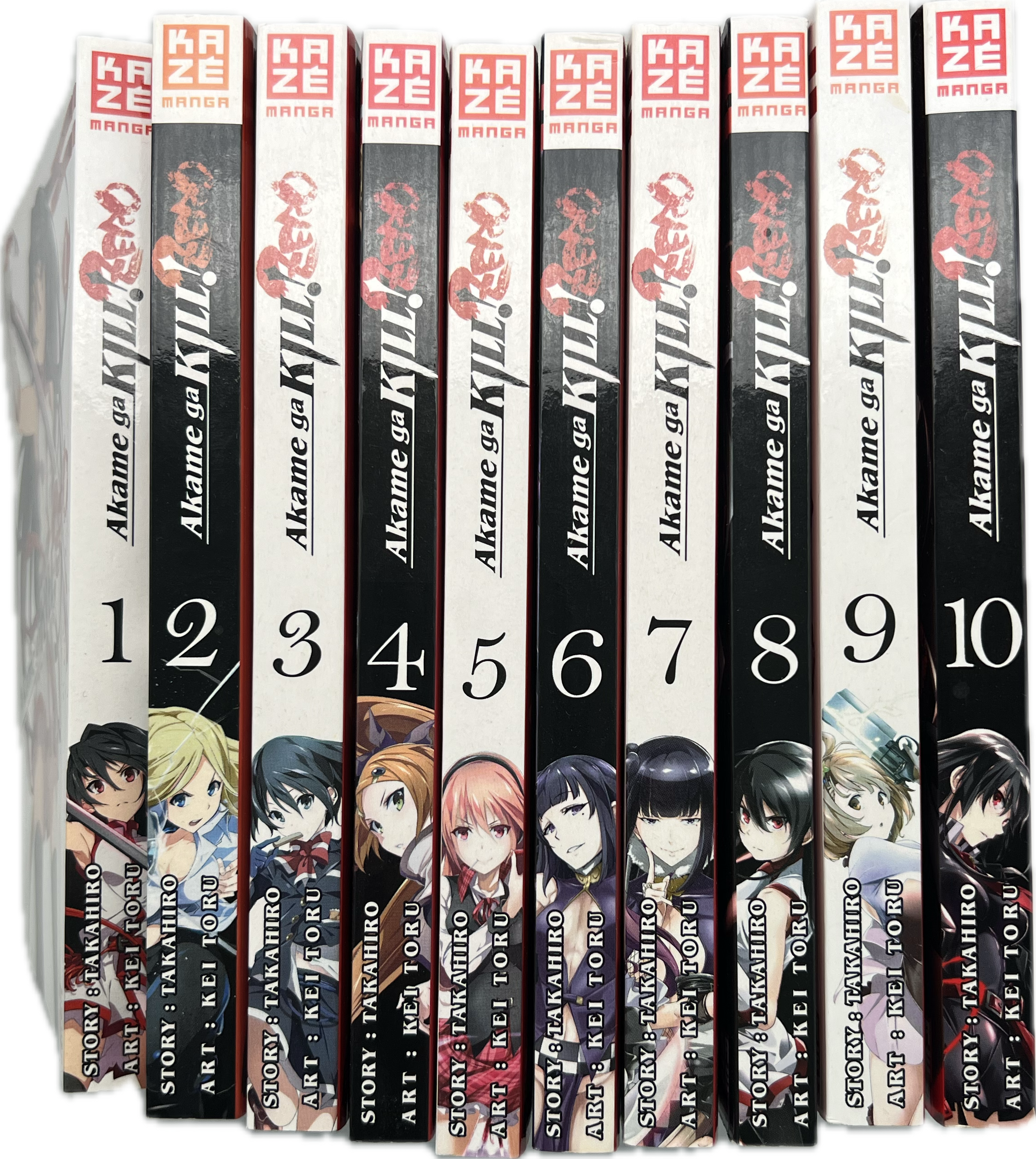 Akame Ga Kill Zero 1-10 komplette Reihe