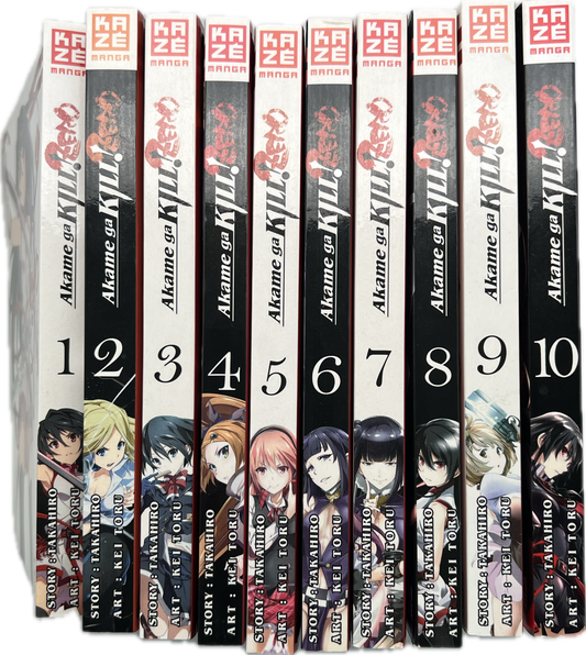 Akame Ga Kill Zero 1-10 komplette Reihe