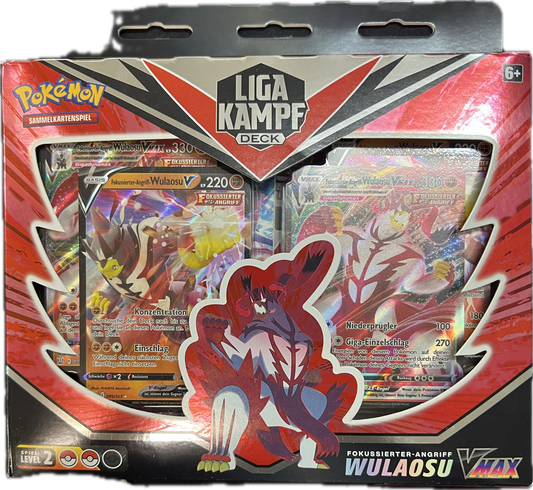 Pokemon TCG Liga Kampfdeck Fokusierter-Angriff Wulaosu Vmax Deutsch