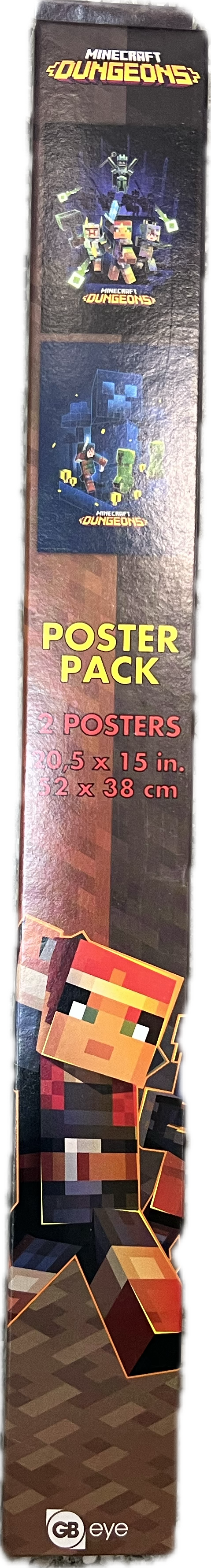Minecraft Dungeons 2x Poster-Set 52 x 38cm